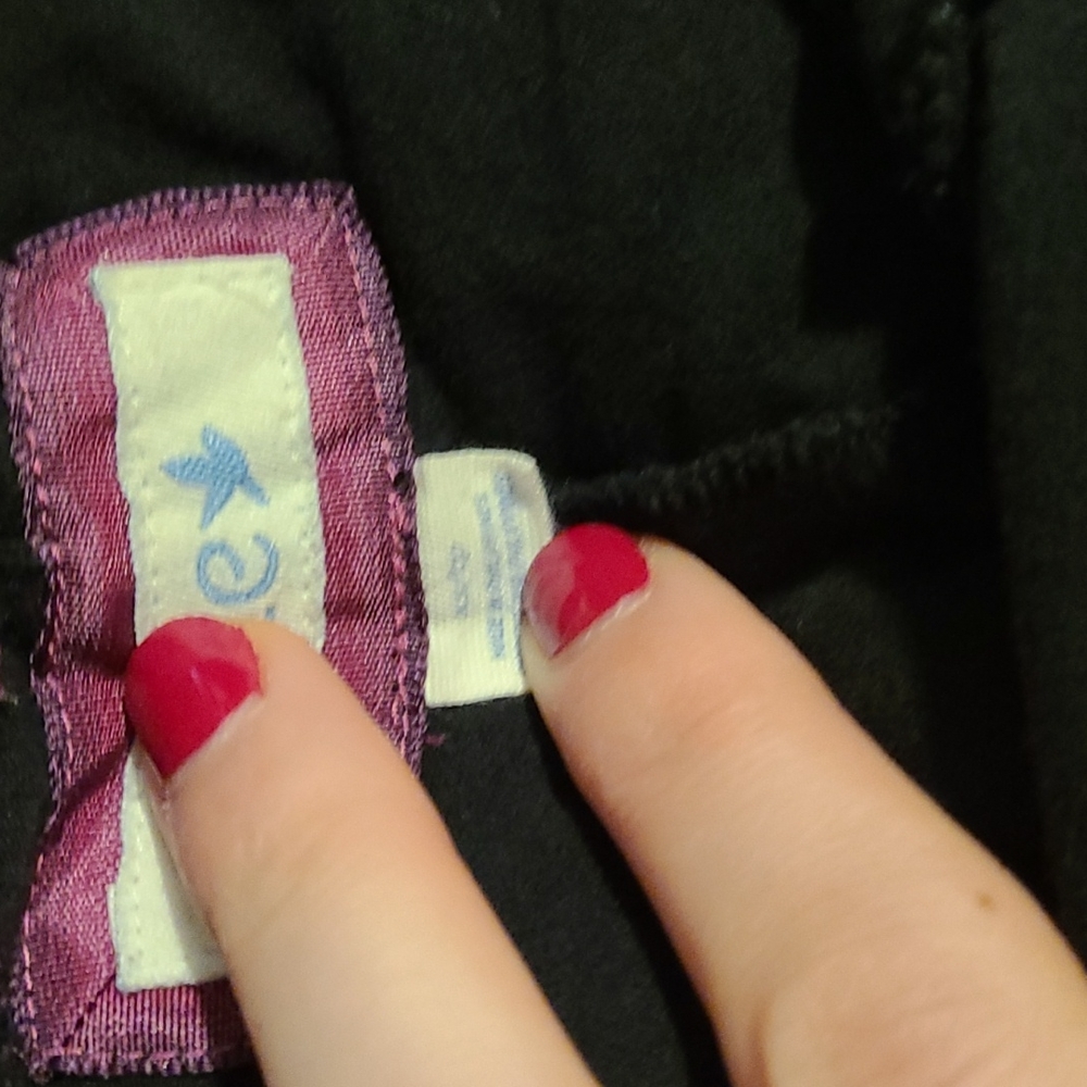 Aerie Purple and Black Cropped Leggings - Picture 5 of 5